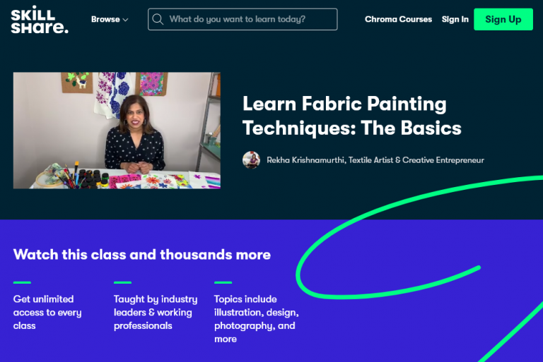 Online Fabric Painting Classes 2024